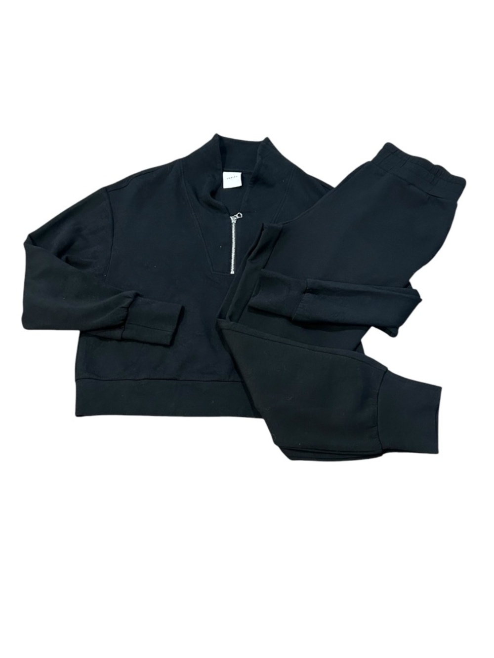 NWOT Varley Black Pullover matching pants Lounge Women's size L XL